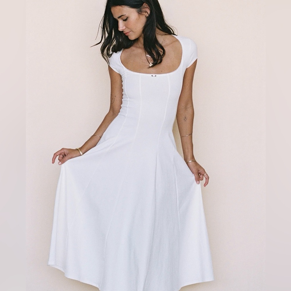 Ratboi Dream Dress Cloud White Maxi Dress XS NWT